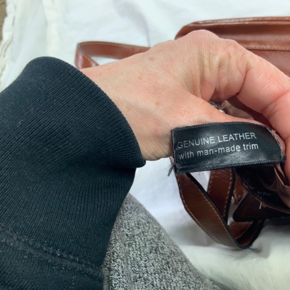 Brown Leather Crossbody Bag by Giani Bernini - Picture 10 of 11